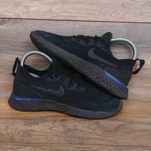 Nike Epic React Flyknit Black Racer Blue